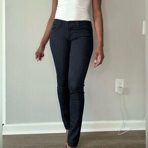 Dark Blue Straight/Skinny Leg Flying Monkey Jeans